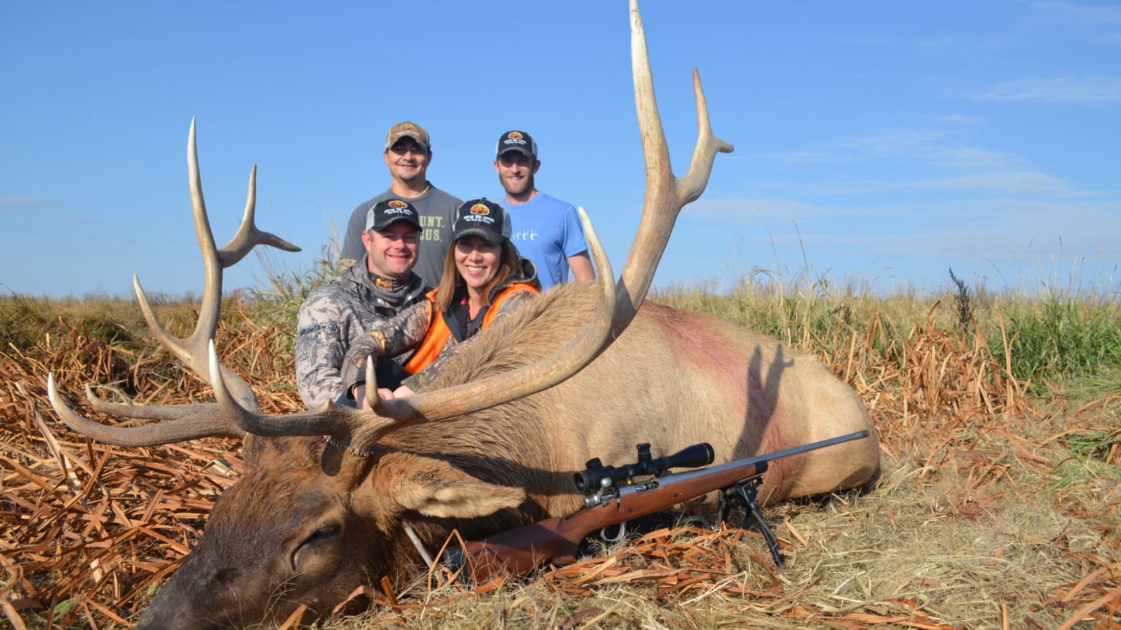 Photo 7 of guide Heartland Pride Outfitters, 10 - 20 years, uses Bow and Crossbow and Muzzleloader and Rifle and Shotgun, specializes in Bobcat and Coyote and Deer and Elk and Mountain Lion and Mule Deer and Pheasant and Prairie Dog and Quail and Turkey, skilled in Calling and Decoys and Ground Blind and Hunting with Dogs and Run and Gun and Spot and Stalk and Stand Hunting and Walk-Up (Flush) Hunting