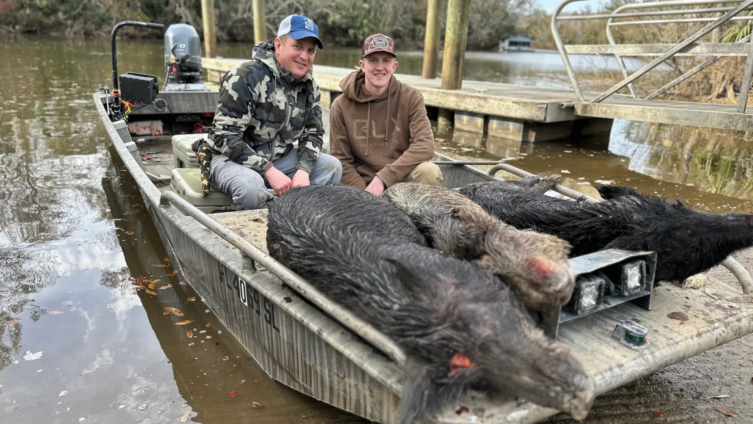 Photo 8 of guide Williamson Outfitters, LLC, 5 - 10 years, uses Bow and Crossbow and Gig and Handgun and Muzzleloader and Rifle and Shotgun, specializes in Alligator and Duck and Flounder and Wild Boar, skilled in Baiting and Canoe/Boat and Gigging and Hunting with Dogs and Night/Thermal Hunting and Run and Gun and Spot and Stalk and Still Hunting and Tracking